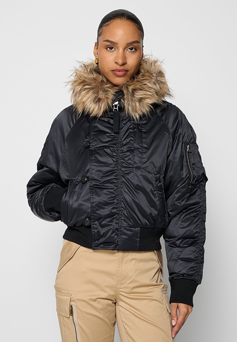 Polo Ralph Lauren Gewatteerde jas zwart