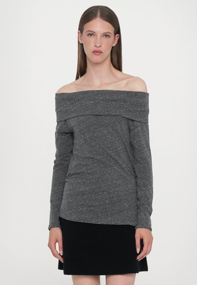 CLOSED ASYMMETRIC LONG SLEEVE - Bluză cu mânecă lungă - dark grey