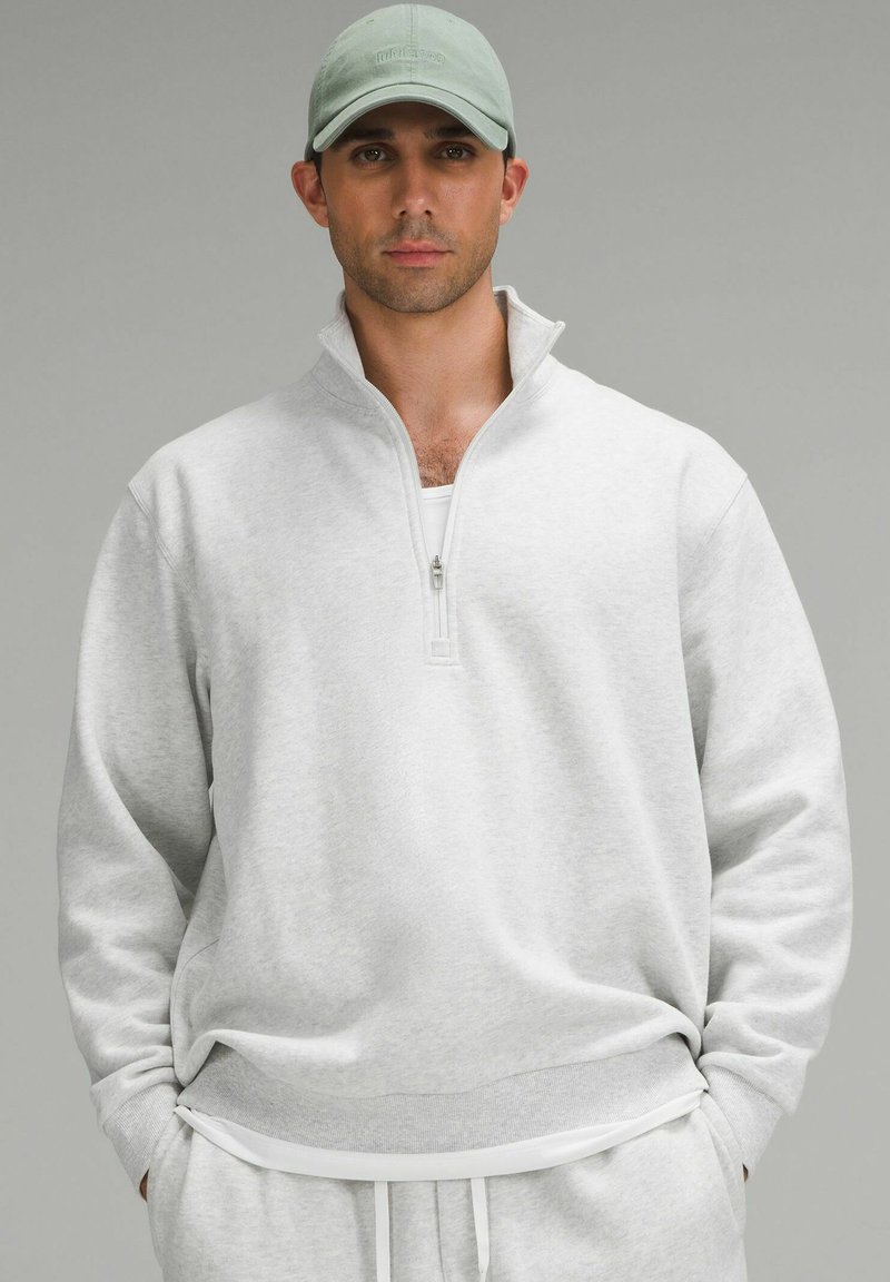 lululemon STEADY STATE HALF-ZIP - Fleecepullover - heathered core ultra light grey