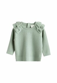 Next SET - REGULAR FIT - Striktrøje - sage green