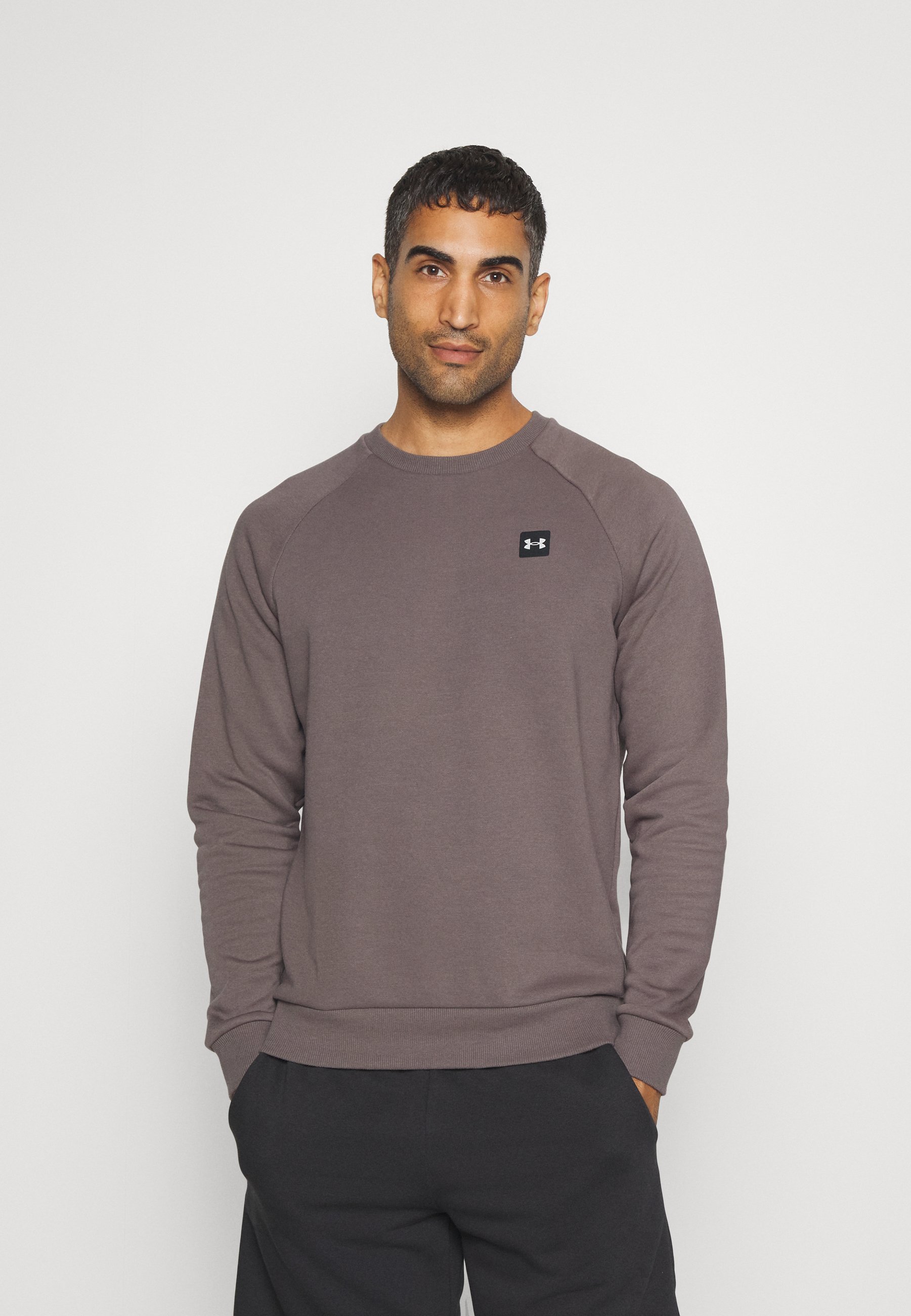 Under Armour RIVAL CREW - Sweatshirt - fresh clay/onyx white/beige -  Zalando.co.uk
