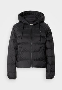 Calvin Klein Jeans LIGHTWEIGHT LOGO PUFFER - Vinterjakke - black