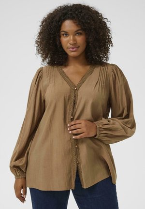 Kaffe Curve MIRANA - Blouse - toasted coconut