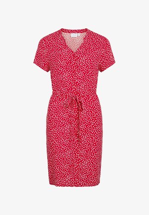 VILA KURZ - Blusenkleid - mars red