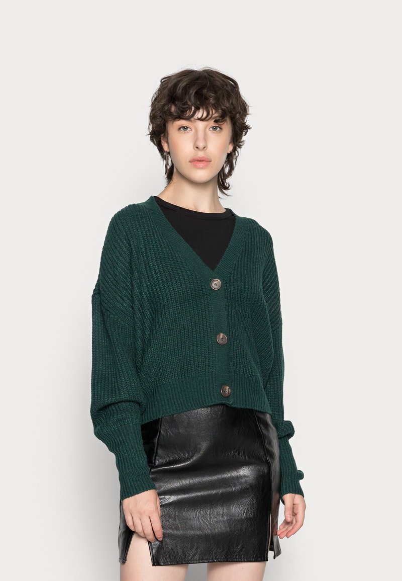 Vero Moda VMLEA V NECK CARDIGAN - Casaco de malha - sea moss