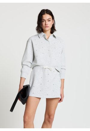 UNITA - Jupe trapèze - grigio artico melange