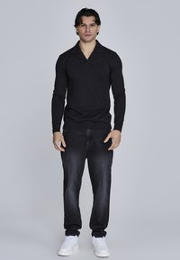 SIKSILK Top dugih rukava - black