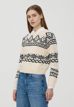 Terranova MOTIVO JACQUARD - Maglione - var avorio