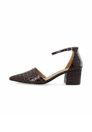BIADEVIVED - Classic heels - burgundycrocopatent