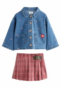 Next CHECK SET - Užsagstoma palaidinė - red