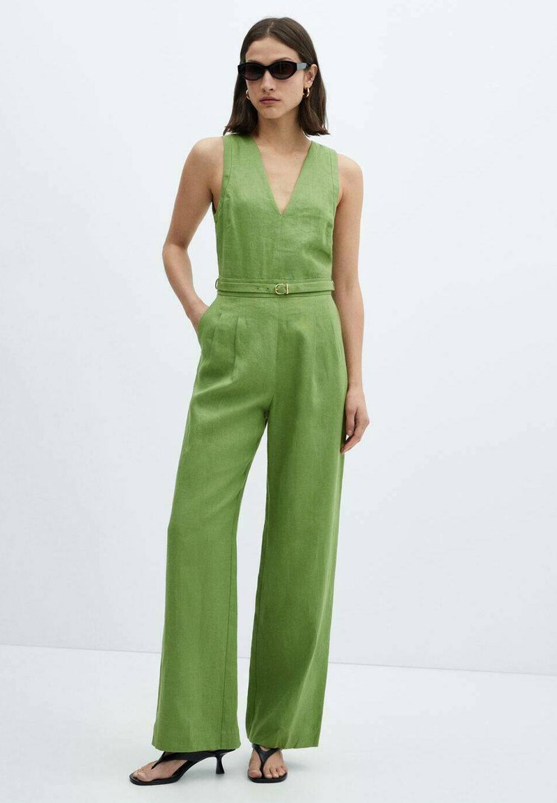 Mango - NAN - Jumpsuit - green, Vergroten