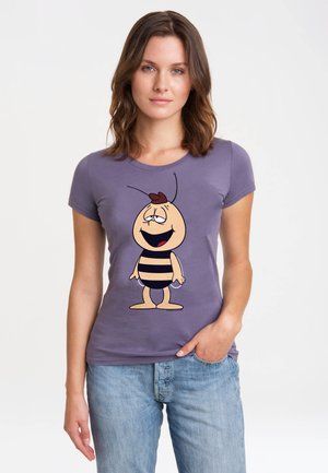 DIE BIENE MAJA - WILLI - Print T-shirt - flieder-lila