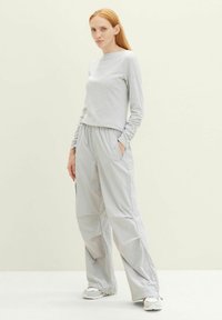TOM TAILOR DENIM U-BOOT AUSSCHNITT - Langarmshirt - basic light grey melange