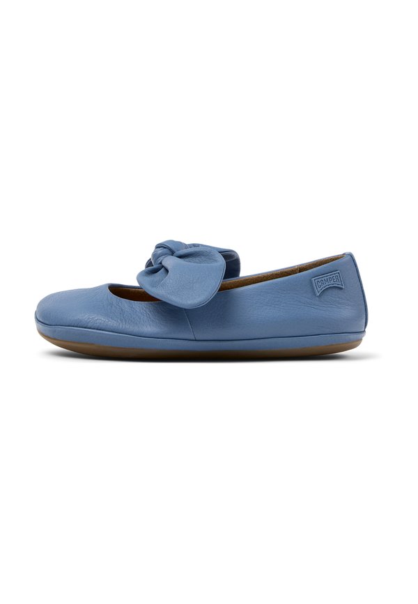 RIGHT - Riemchenballerina - mittelblau