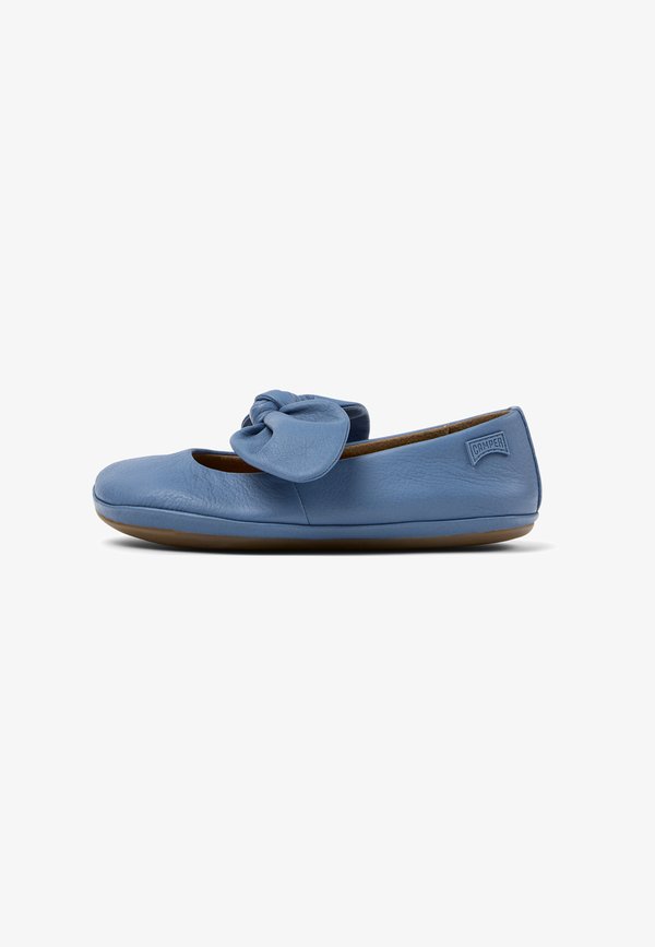 RIGHT - Riemchenballerina - mittelblau