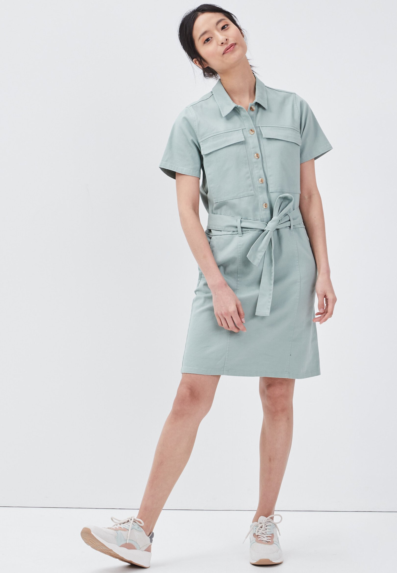 BONOBO Jeans Abito a camicia - vert olive/oliva - Zalando.it