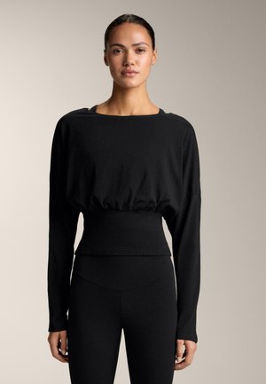 WAIST - Top s dlhým rukávom - black