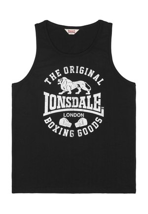 Lonsdale, LONSDALE HERREN SINGLET NORMALE PASSFORM BOWES - Top - black white