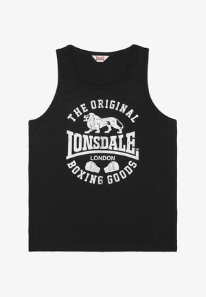 Lonsdale, LONSDALE HERREN SINGLET NORMALE PASSFORM BOWES - Top - black white