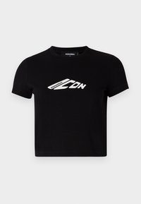 MINI FIT TEE - Print T-shirt - black