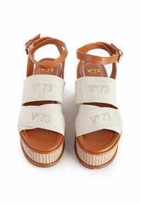 V73 ANTELOPE - Sandalen met plateauzool - bianco