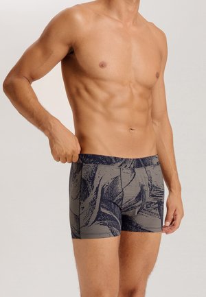 Swimming trunks - striped palm print