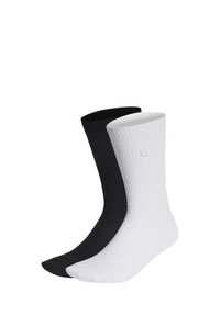 adidas Originals - PREMIUM ESSENTIALS CREW 2 PAIRS - Zeķes - white black Miniatūras attēls 1