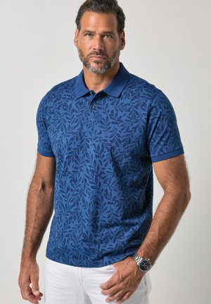 JP1880, POLO SHIRT, SHORT SLEEVE, JERSEY, PATTERNED, VINTAGE LOOK, UP TO 8XL - Poloshirts - indigo
