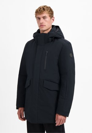 HOODED LONG  - Wintermantel - black