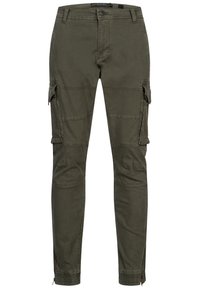 INDICODE JEANS ALEX - Cargohose - dark green