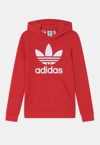 adidas Originals - TREFOIL - Felpa con cappuccio - vivid red/white Immagine in miniatura 1