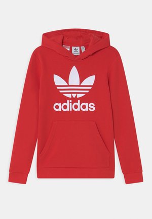 adidas Originals TREFOIL  - Felpa con cappuccio - vivid red/white