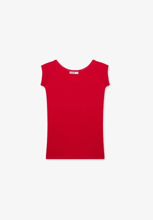 INSIDE, CAMISETA BÁSICA SLIM - Camiseta básica - rojo