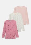 3 PACK - Μπλούζα με μακριά μανίκια - off-white/berry/light pink