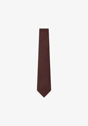 Hackett London CLASSY TINY DOT - Krawatte - burgundy red