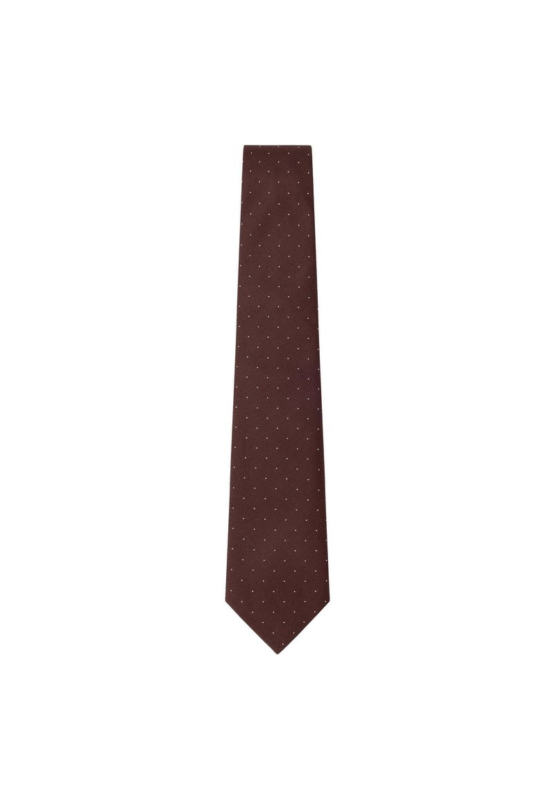 Hackett London CLASSY TINY DOT - Cravatta - burgundy red