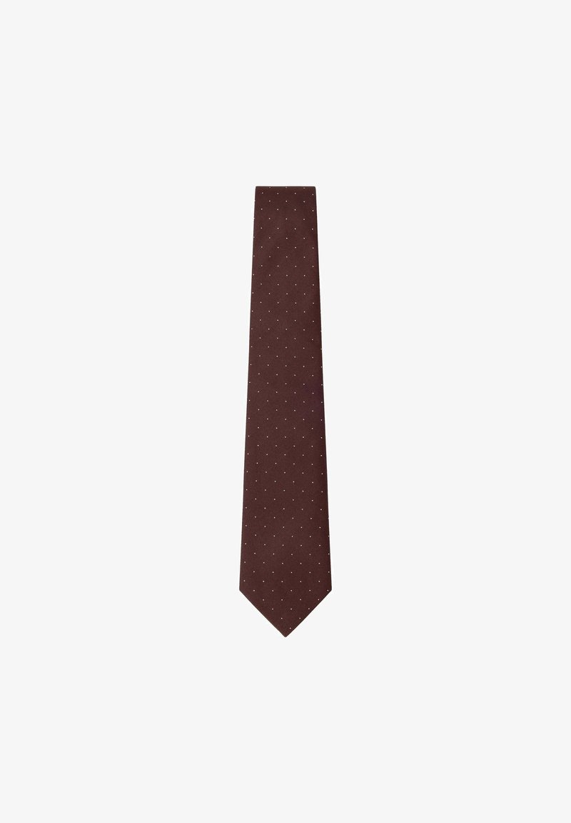 Hackett London CLASSY TINY DOT - Krawatte - burgundy red