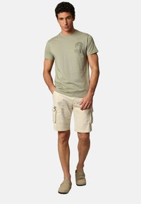 DEELUXE SAFARSUN - T-shirt imprimé - Light Khaki