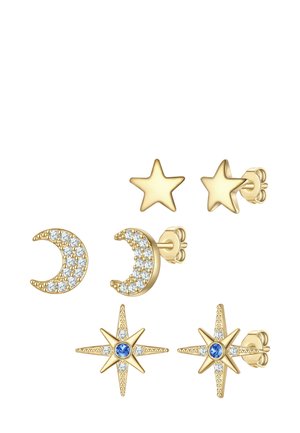 3ER SET ZIRKONIA MODESCHMUCK - Pendientes - gelb/gold