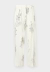 WIDE LEG TROUSER - Панталони - off white/black