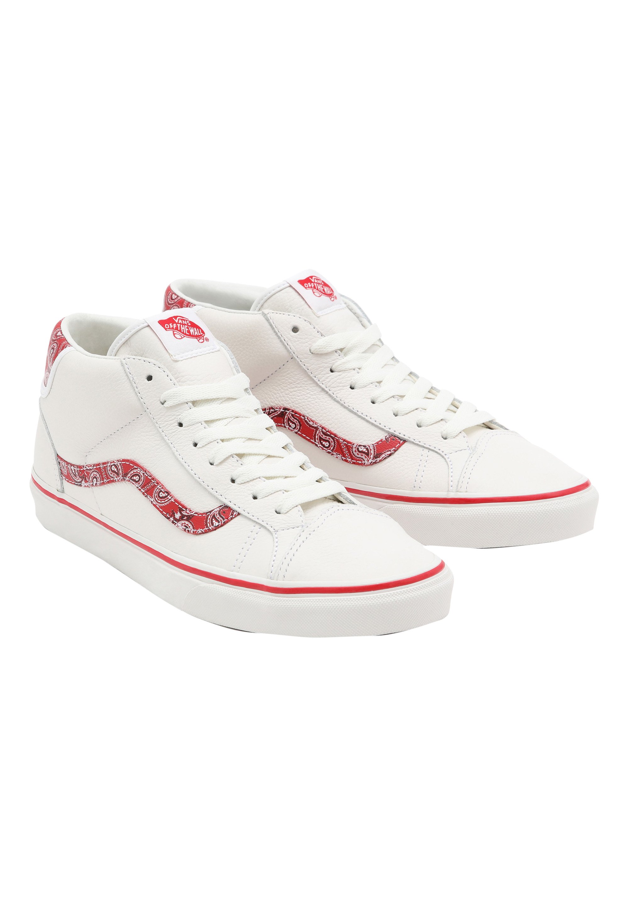 Vans UA MID SKOOL 37 - Zapatillas altas - blcdblcrcngrd/rojo - Zalando.es