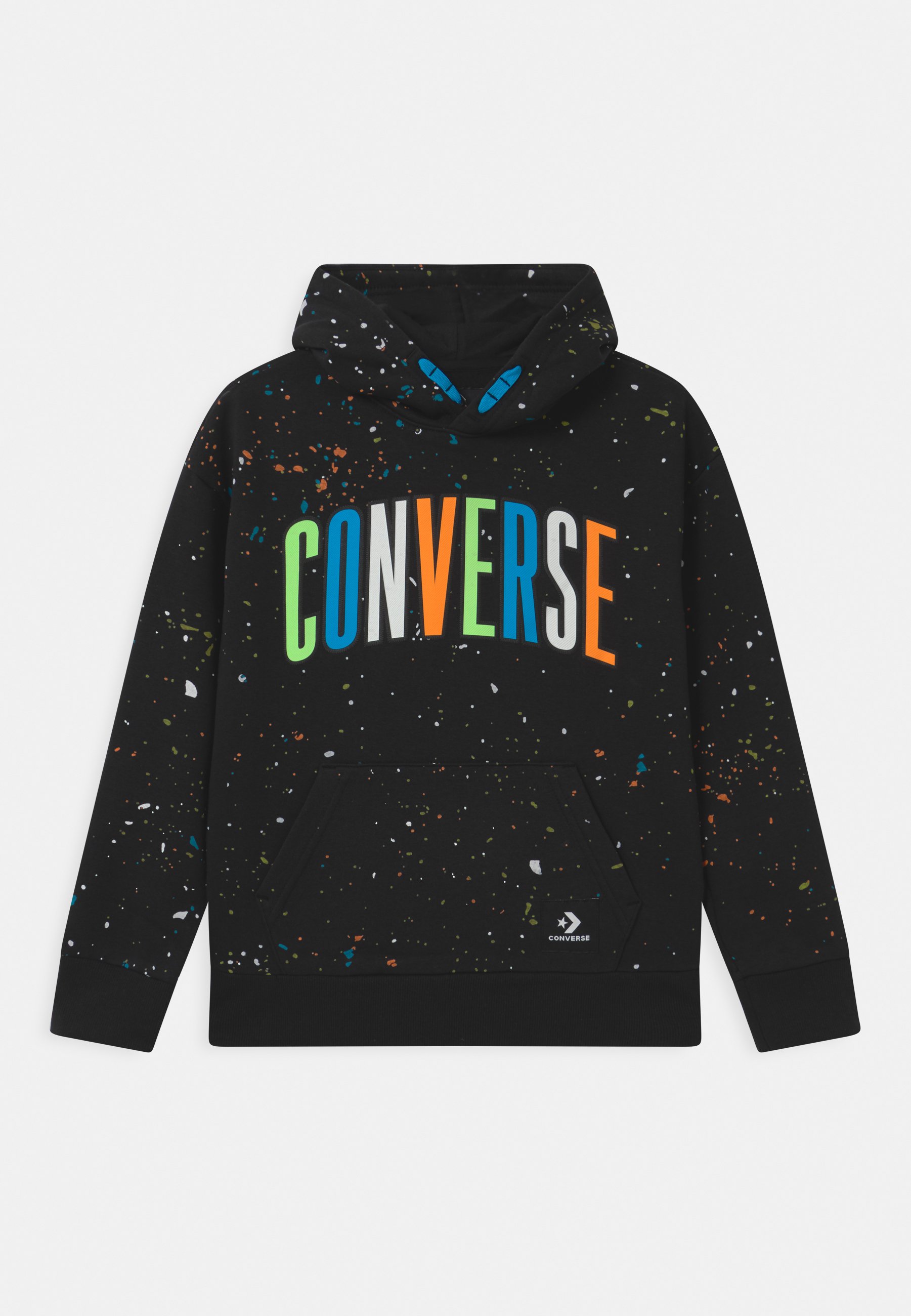 Converse ARCTIC SPLATTER HOODIE Kapuzenpullover black Sweatshirt im Baumwoll Mix von Converse Der Hoodie