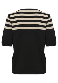 Kaffe LIZZA STRIPED - T-shirt imprimé - black feather gray half stripe