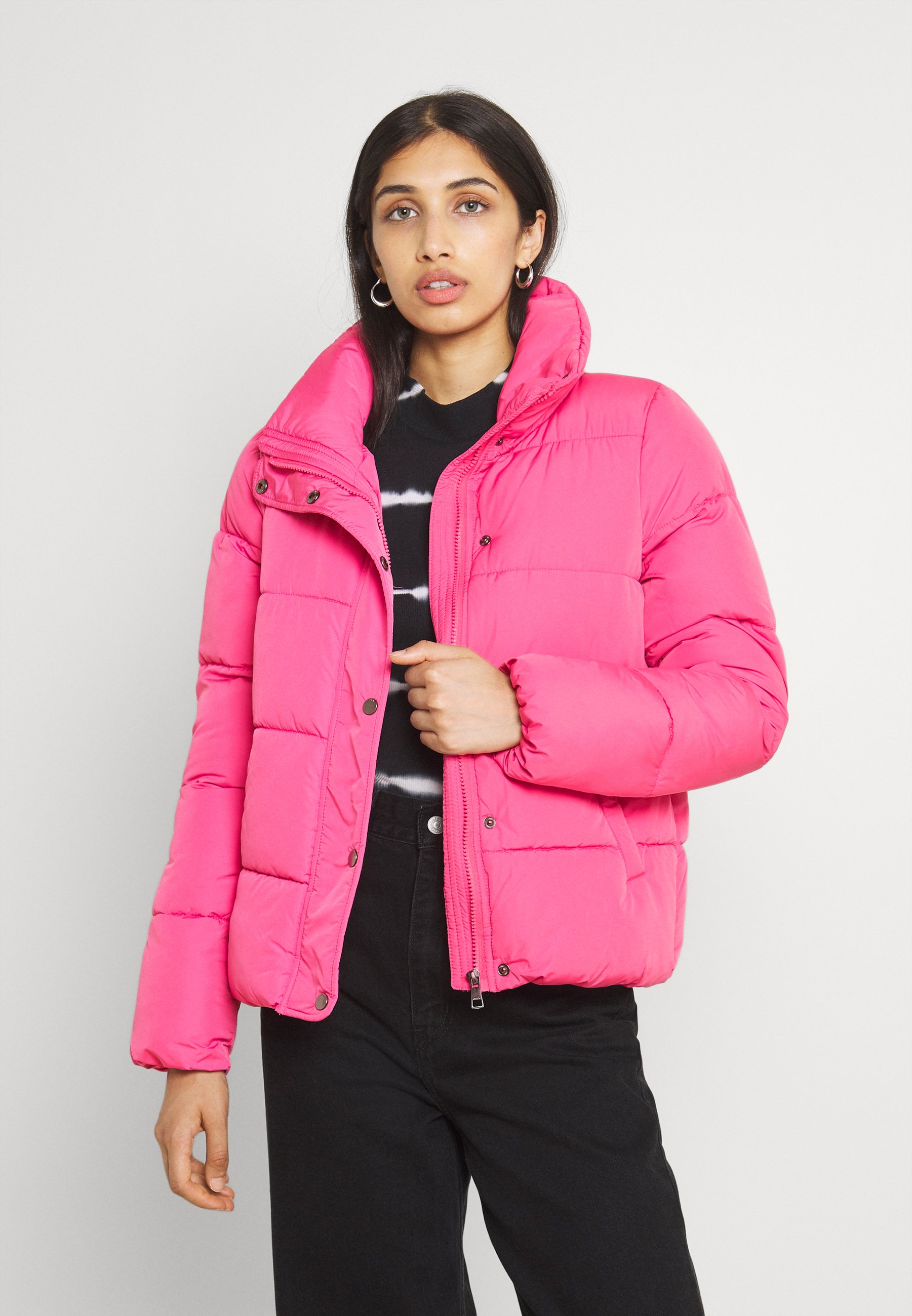 light pink winter jacket