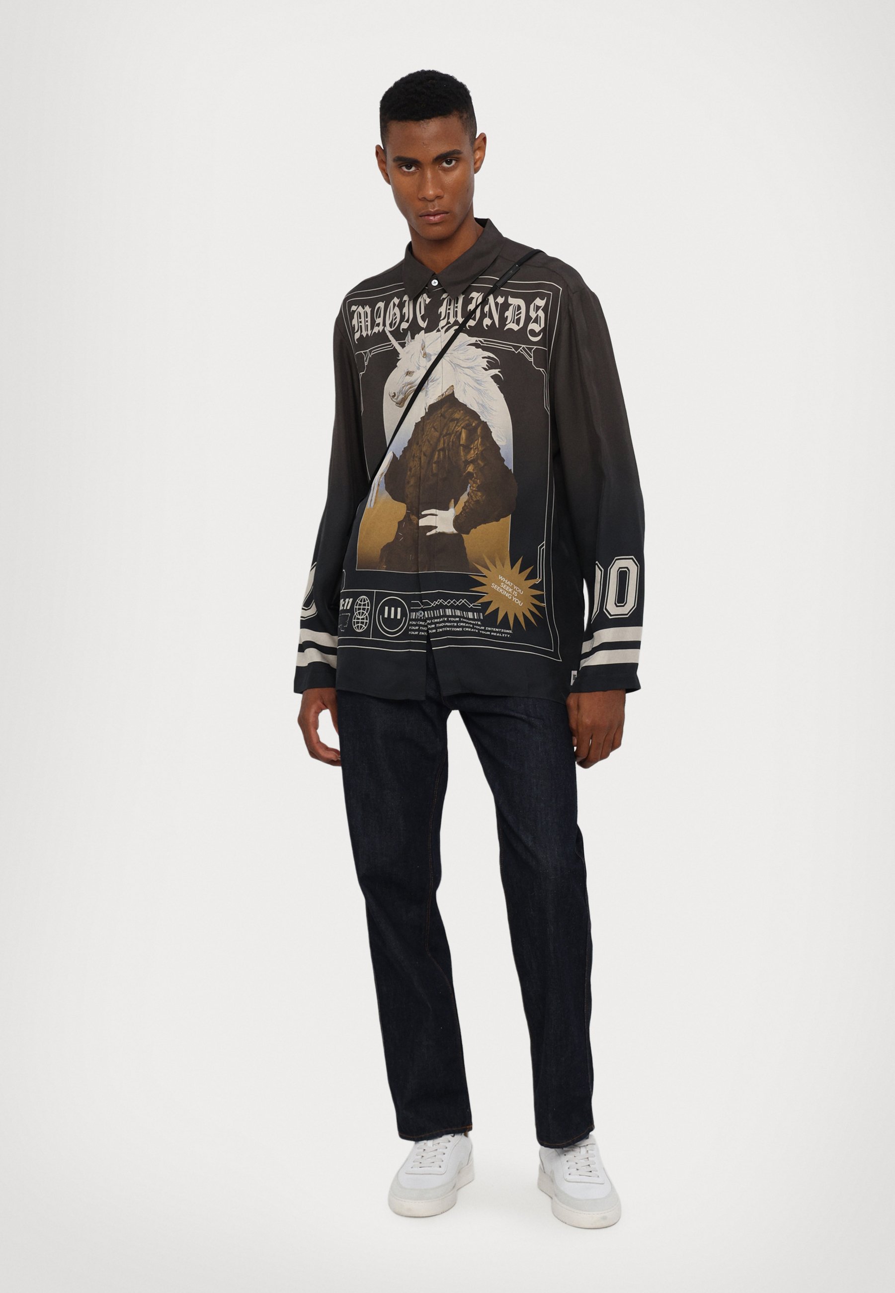 Dhruv Kapoor MAGIC MINDS PYJAMA SHIRT UNISEX - Button-down blouse