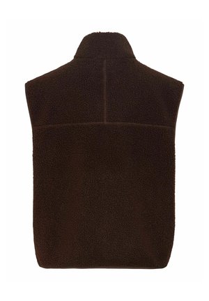 VILA, WAISTCOAT VIMARLON TEDDY - Chaleco - coffee bean