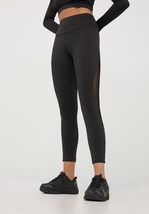 Terranova ACTIVE CON TRASPARENZE - Leggings - nero