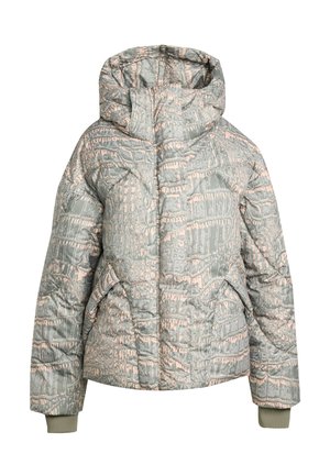MID LENGTH PADDED PRINTED - Chaqueta de invierno - soft powder   willow grey   legacy green