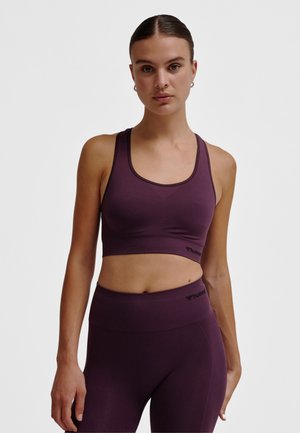 SEAMLESS - Sport-bh met medium support - plum perfect