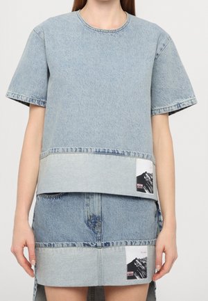 T-shirts print - blue denim